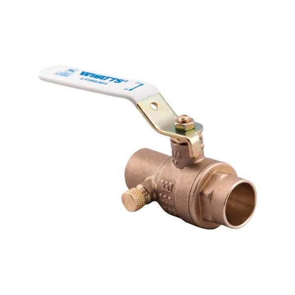 0.5 in. Dia. Brass Ball Valve with Drain, Watts, Mfr#: 4867735